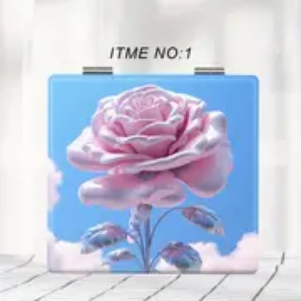 Y2K Pink Rose Double Mirrors